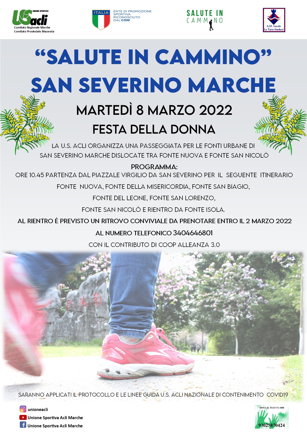 “Salute in cammino” torna a San Severino Marche 